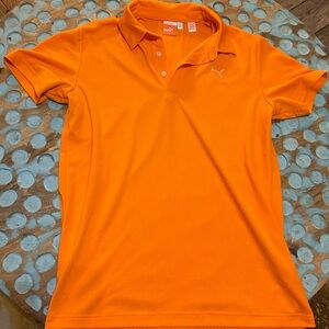 Puma Men's Vibrant Orange Polo